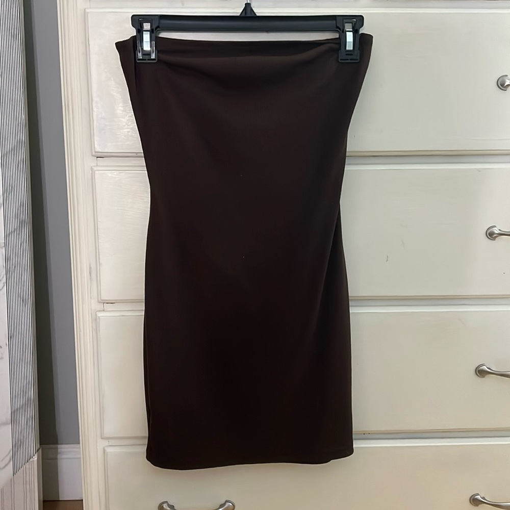 Brown short cocktail dress!